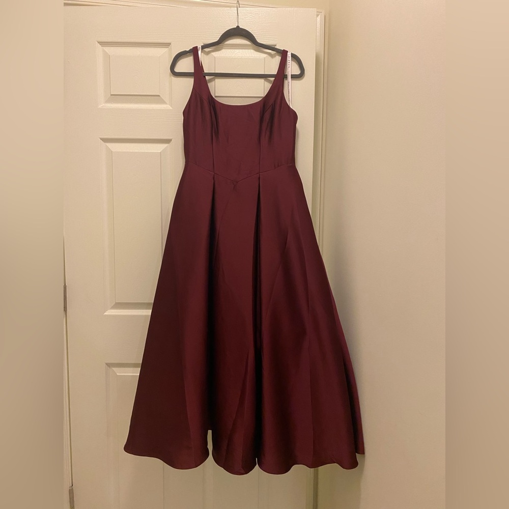 Custom Maroon Azazie Customized Bridesmaid Dress